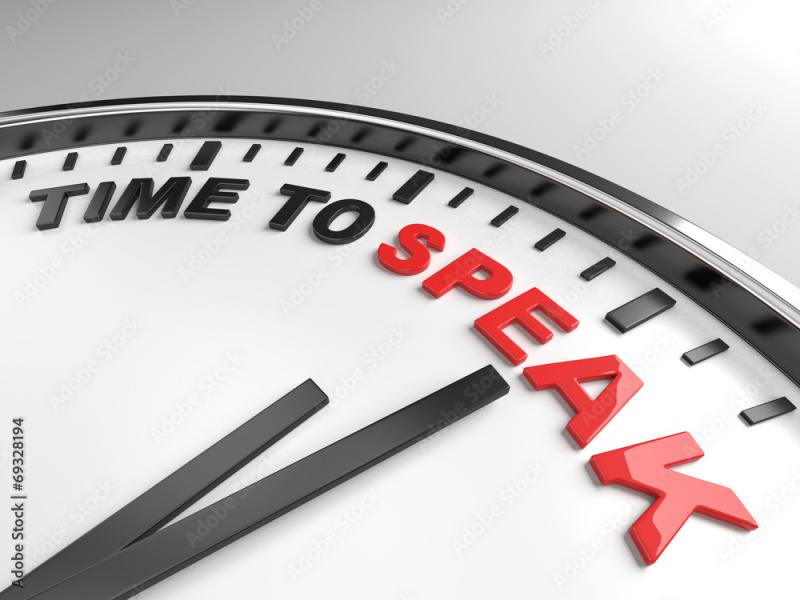 A time to speak and a time to be silent