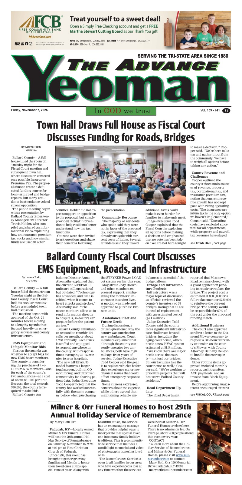 Advance Yeoman 11-7-2025