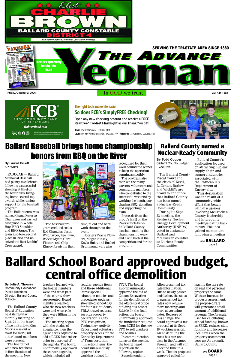 Advance Yeoman 10-1-26