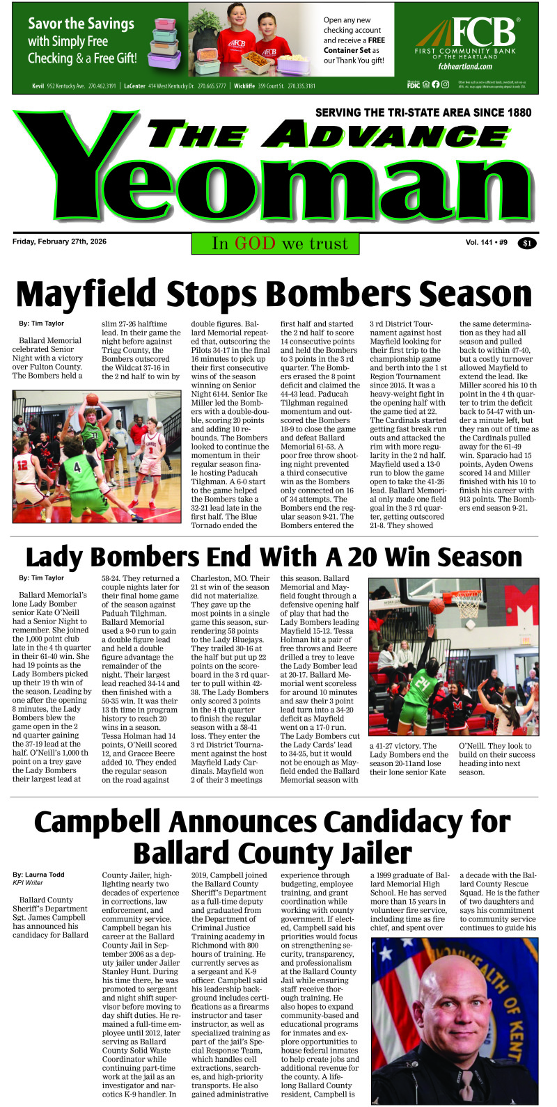 Advance Yeoman 2-27-26