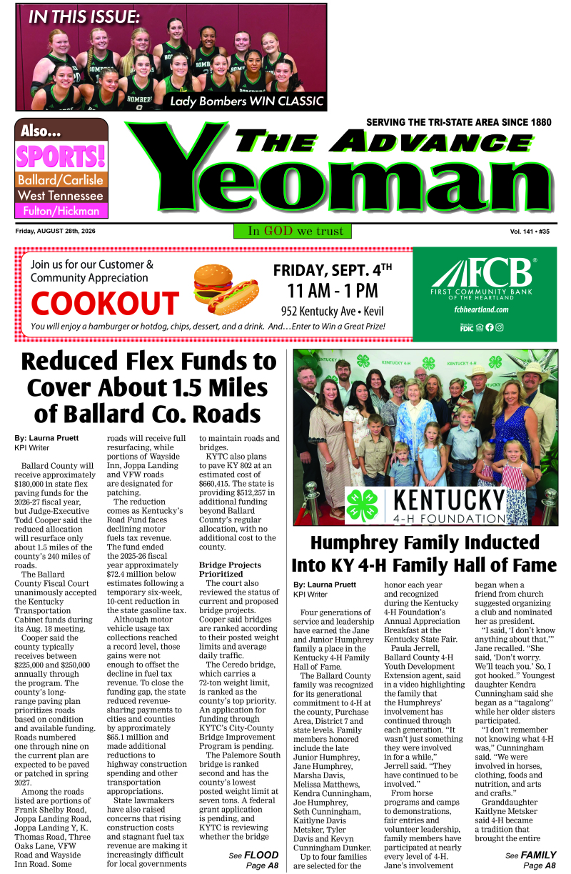 Advance Yeoman 8-28-26