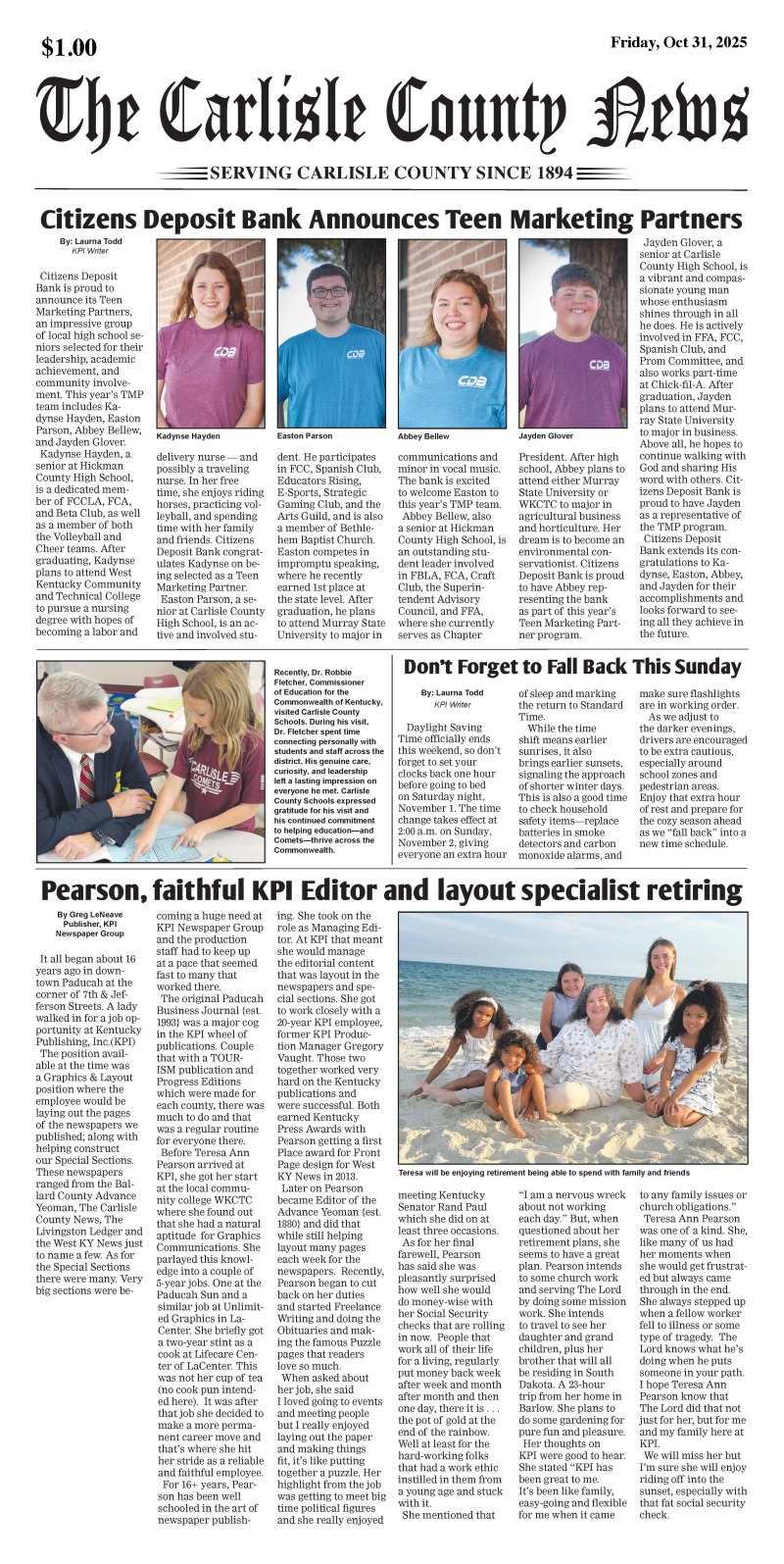 Carlisle County News 10-31-25