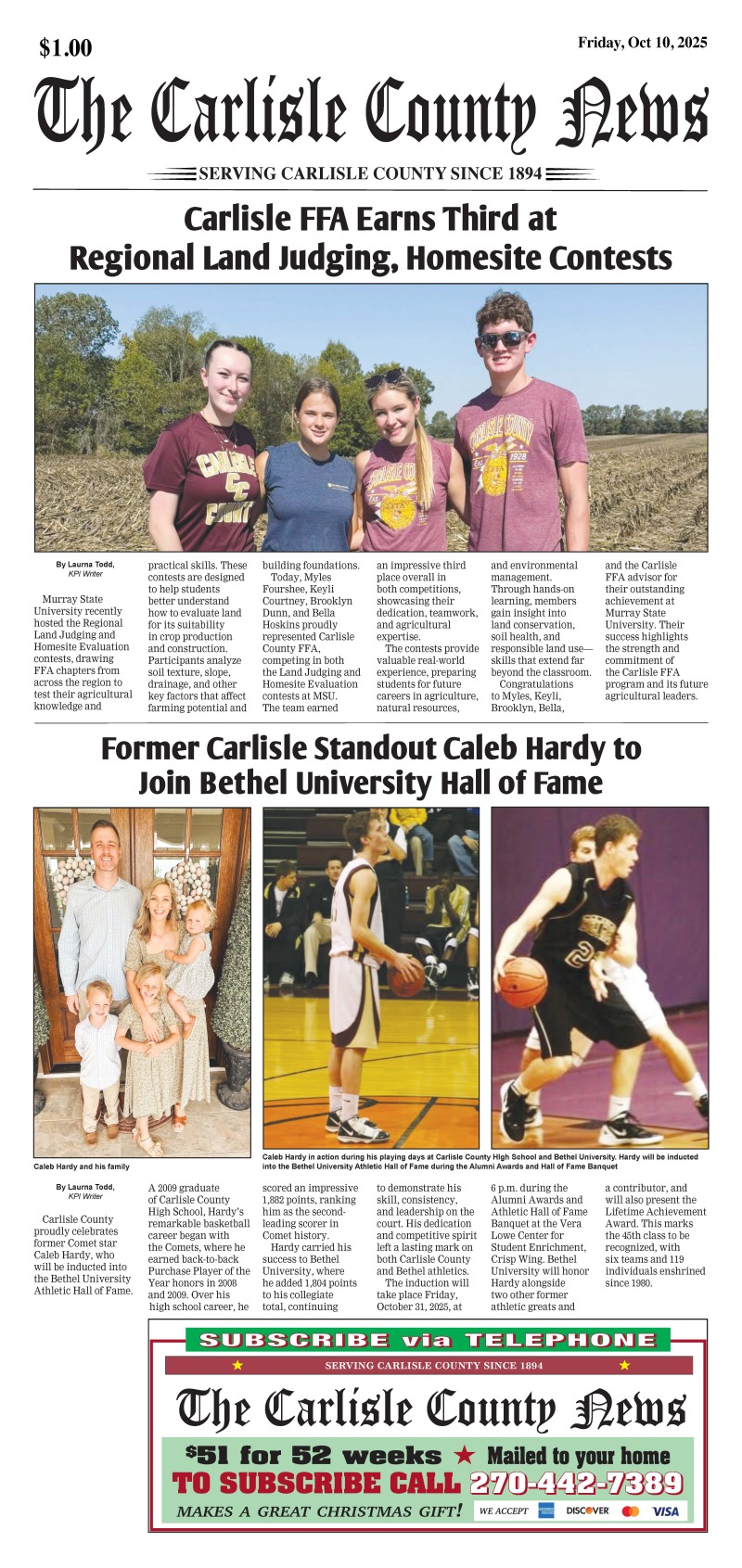 Carlisle County News 10-10-25