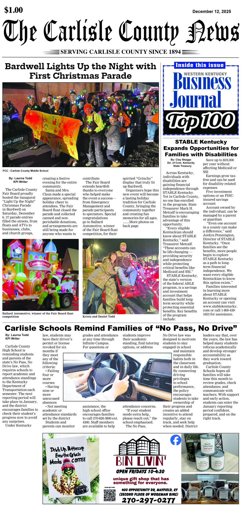 Carlisle County News 12-12-25