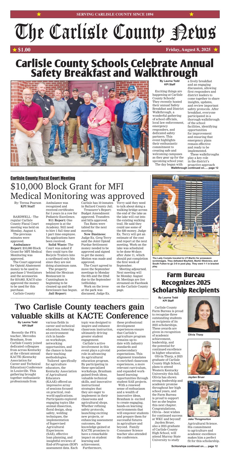 Carlisle County News 8-8-25
