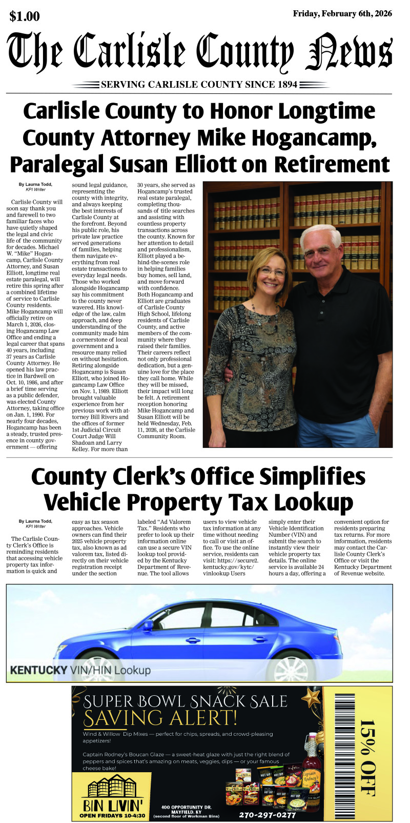 Carlisle County News 2-6-26