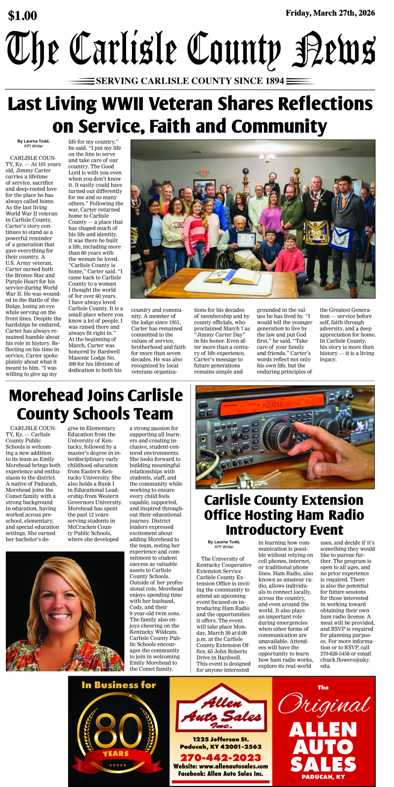 Carlisle County News 3-27-26