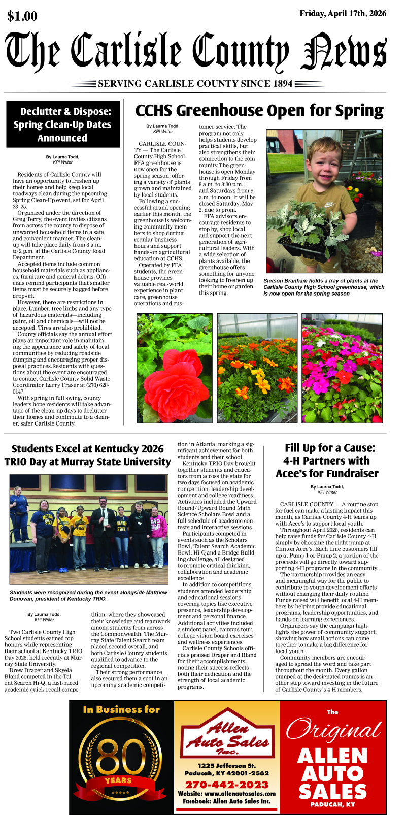Carlisle County News 4-16-26