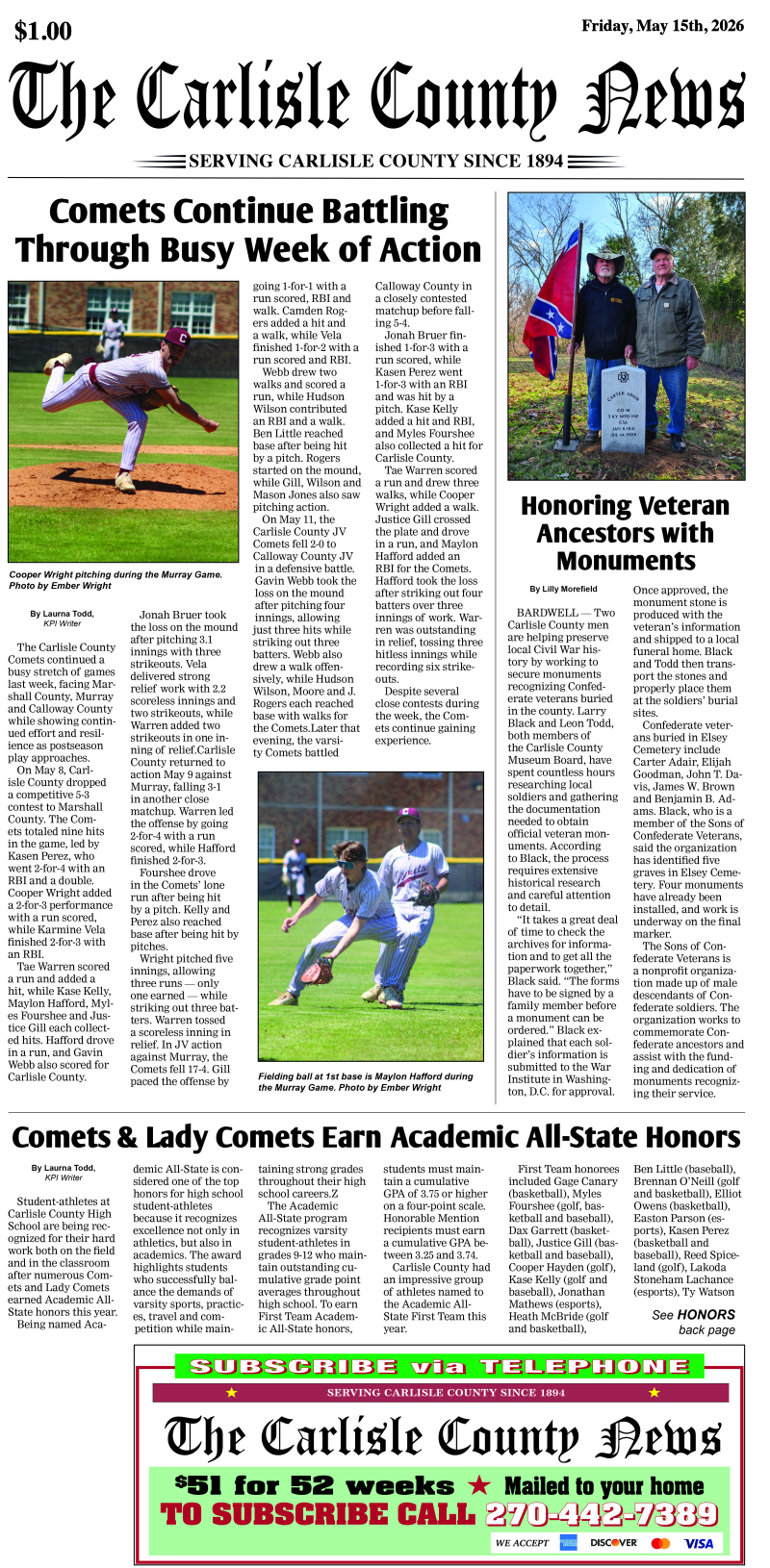Carlisle County News 5-15-26