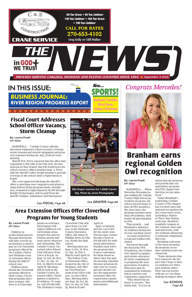 Carlisle County News 9-4-26
