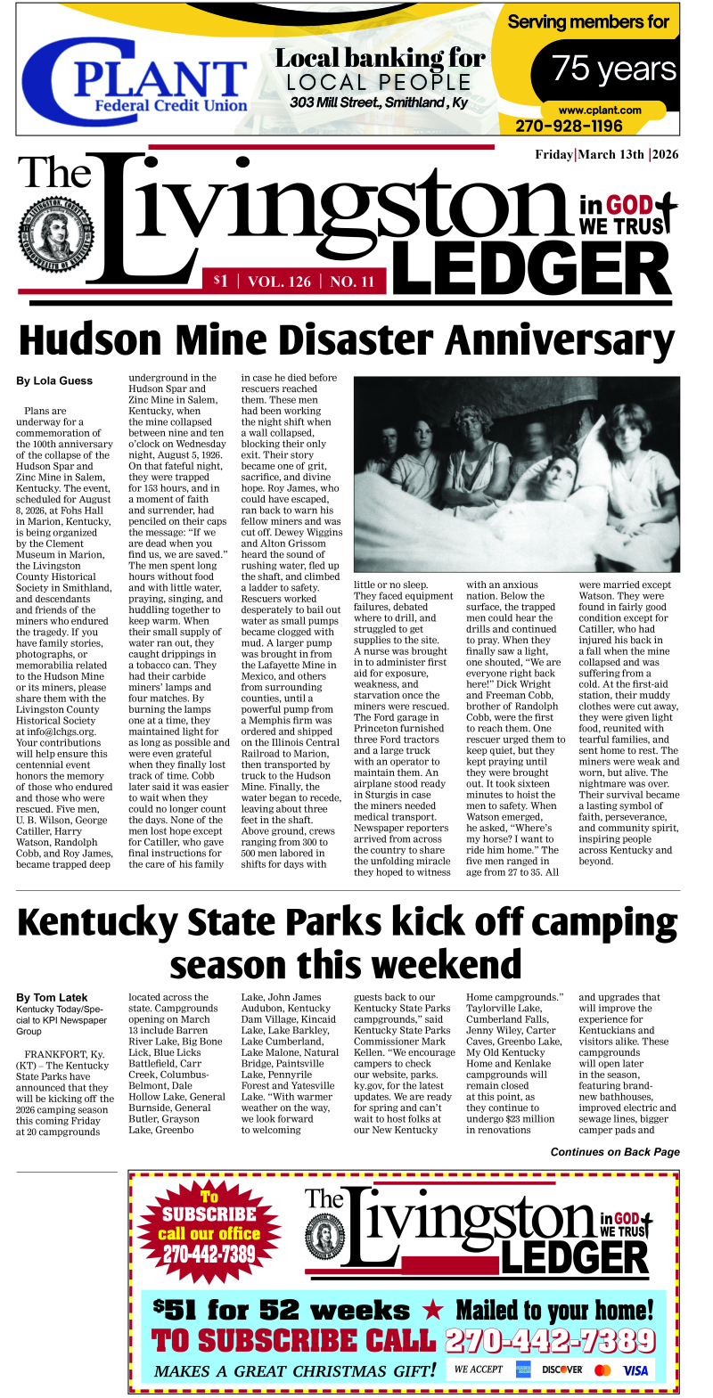 Livingston Ledger 3-13-26