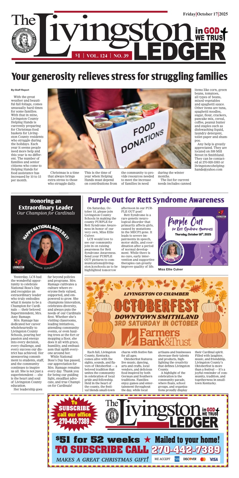 Livingston Ledger 10-17-25