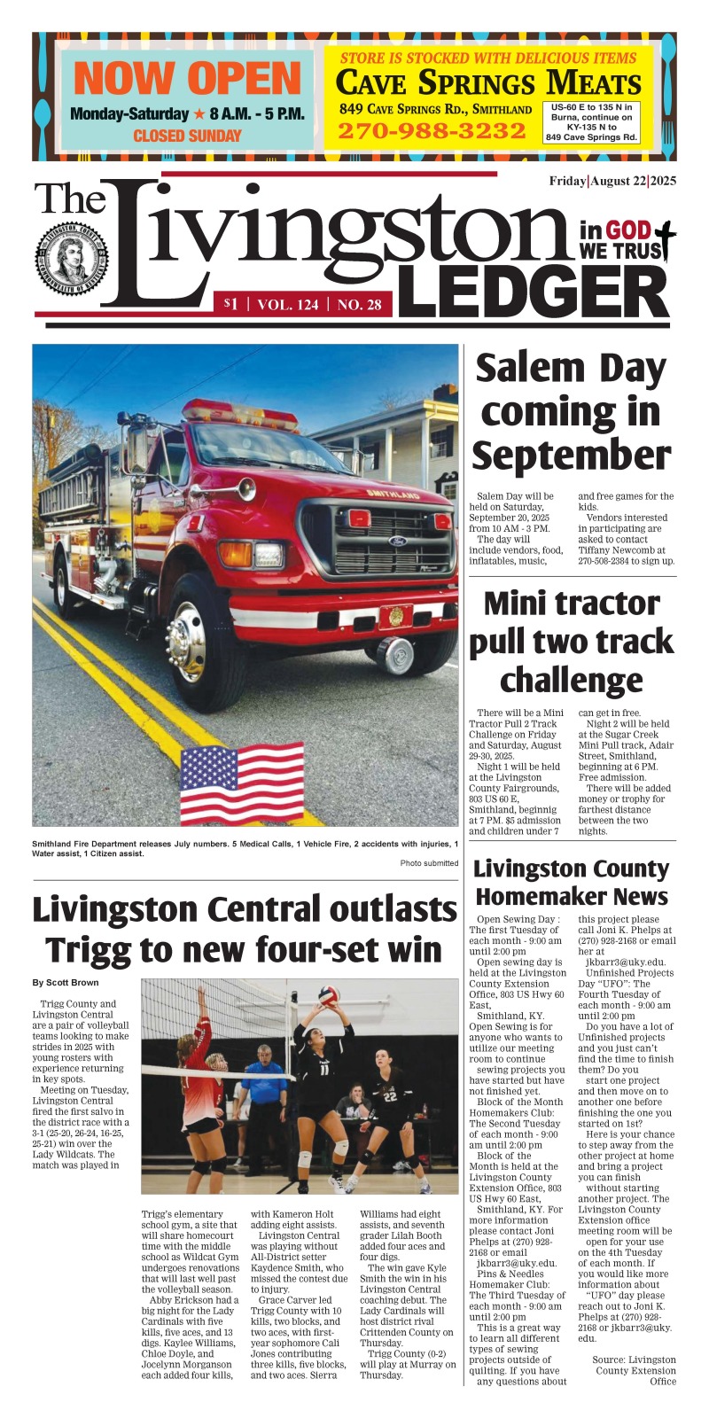 Livingston Ledger 8-22-25