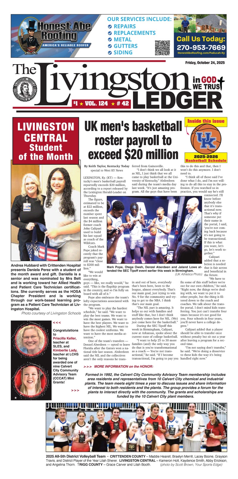 Livingston Ledger 10-24-25