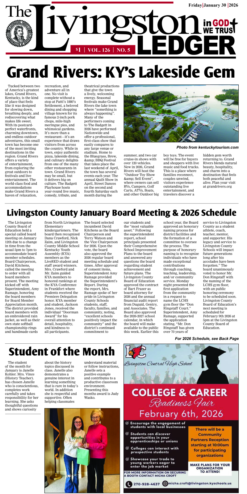 Livingston Ledger 1-30-26