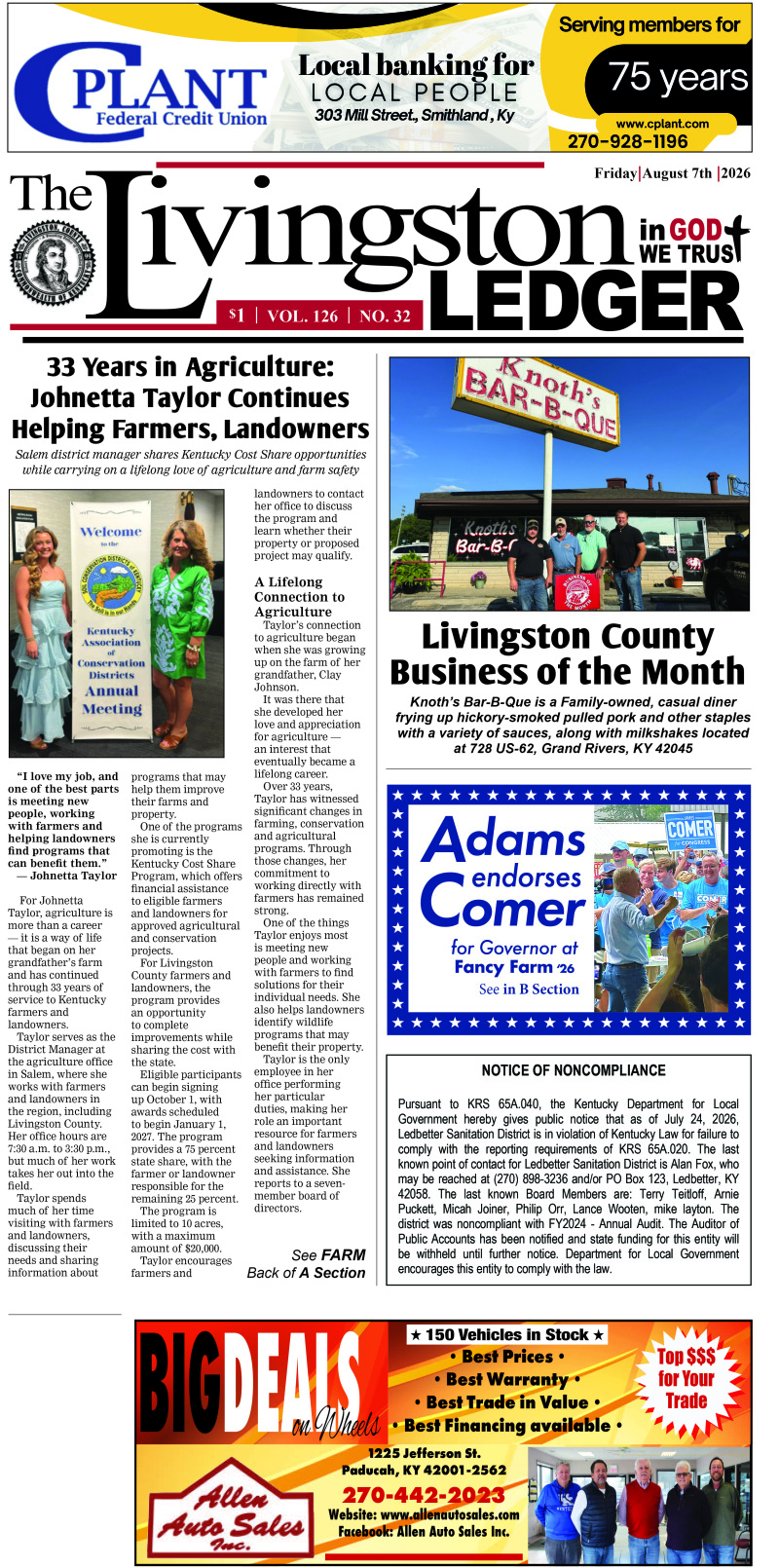 Livingston Ledger 8-7-26