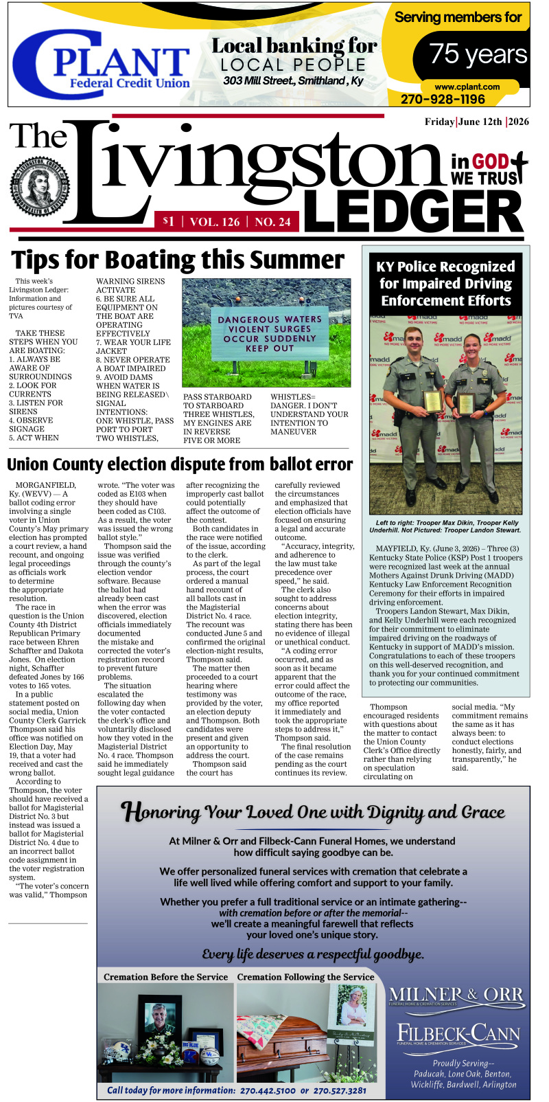 Livingston Ledger 6-12-26