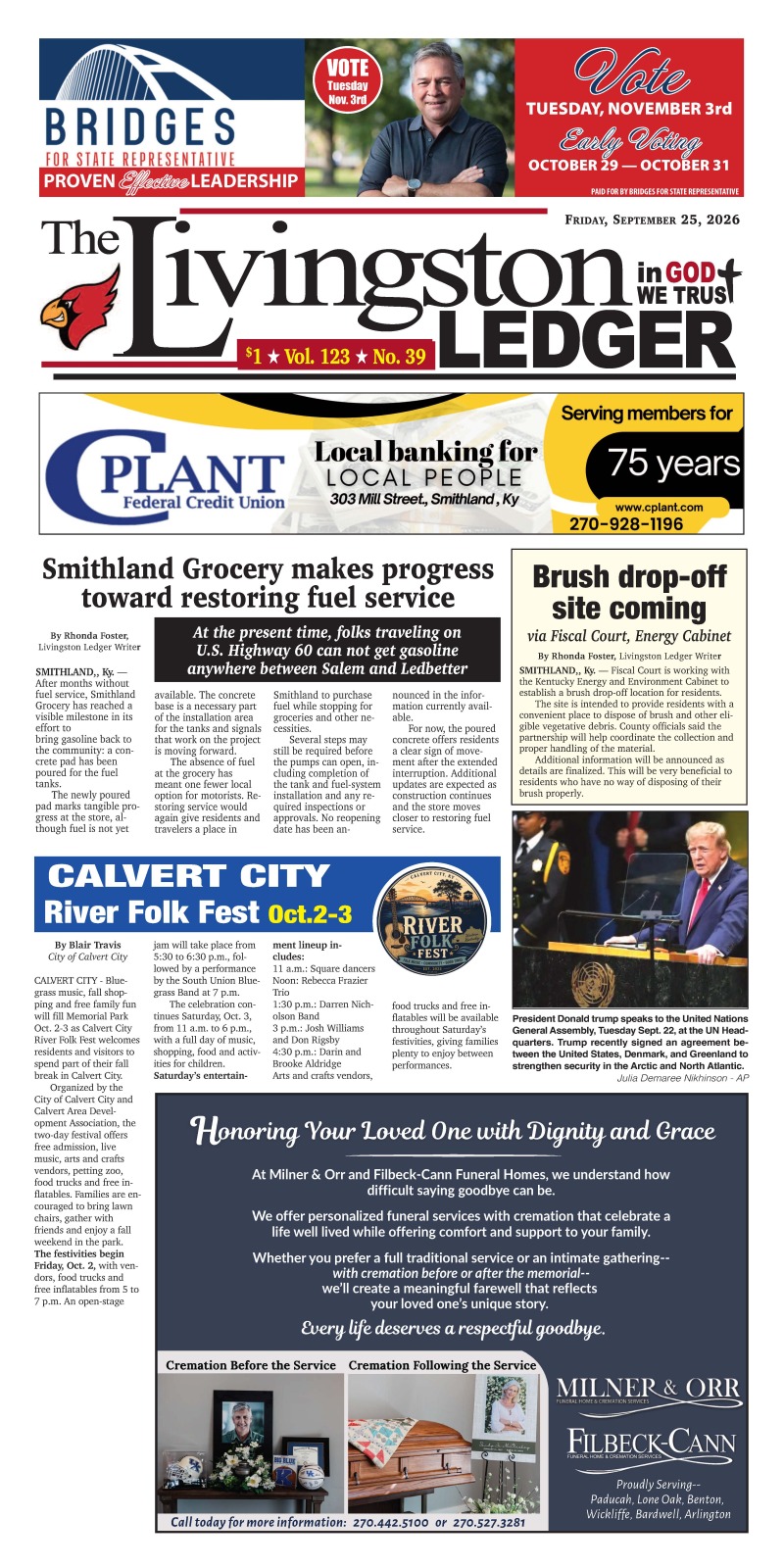 Livingston Ledger 9-25-26