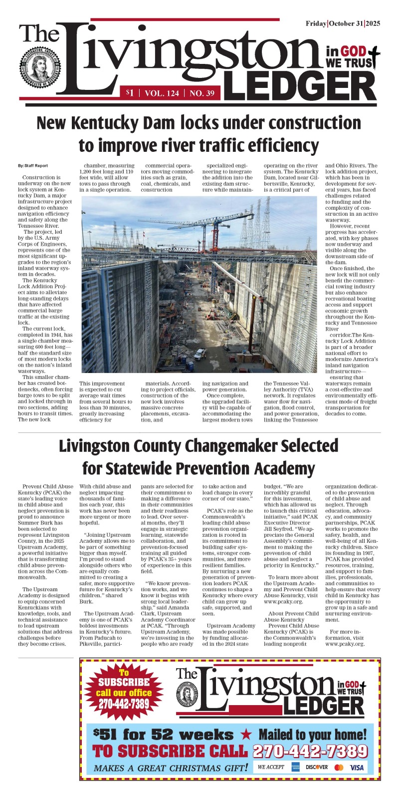 Livingston Ledger 10-31-25