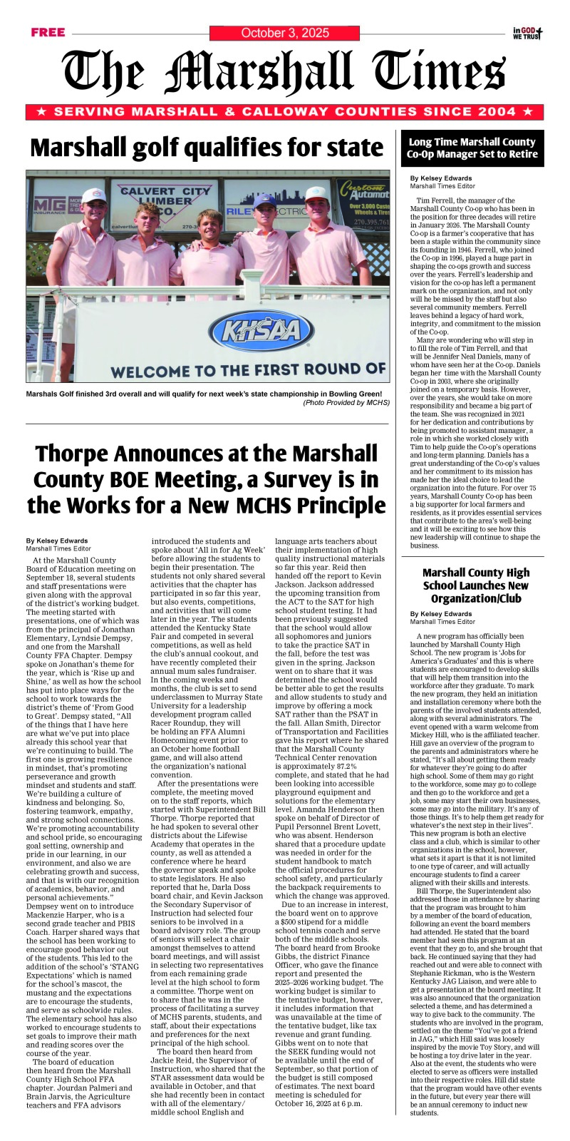 The Marshall Times 10-3-25
