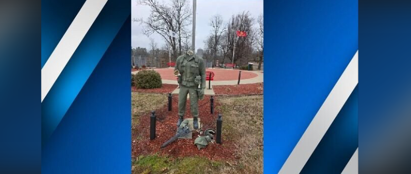 Juveniles arrested for vandalizing a veterans statue at a park in Marshall County