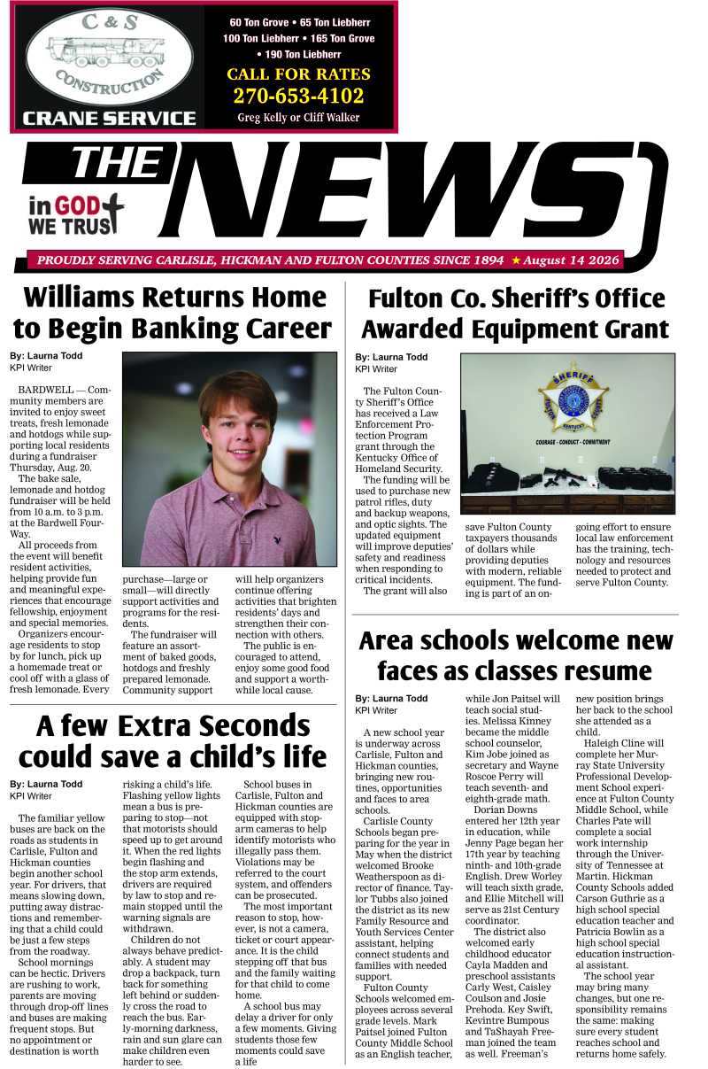 Carlisle County News 8-14-26