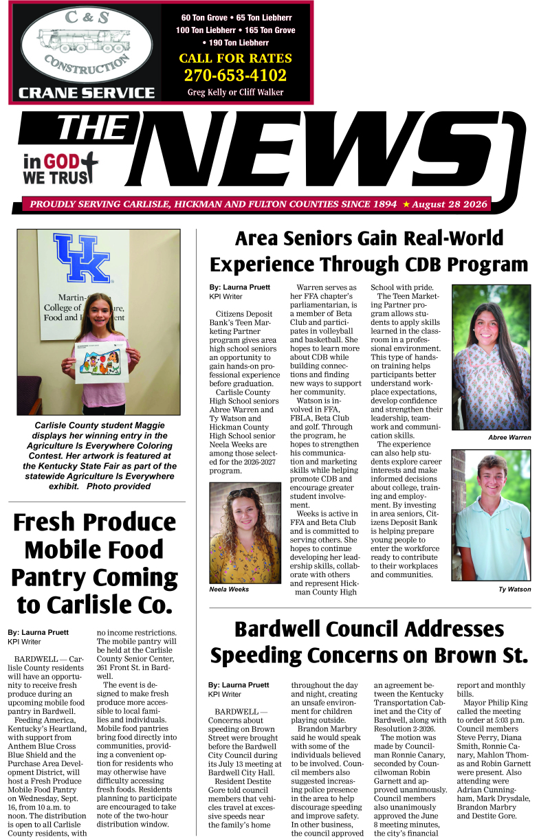 Carlisle County News 8-28-26