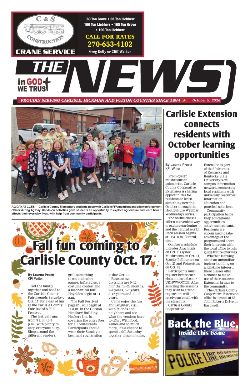 Carlisle County News 10-9-26
