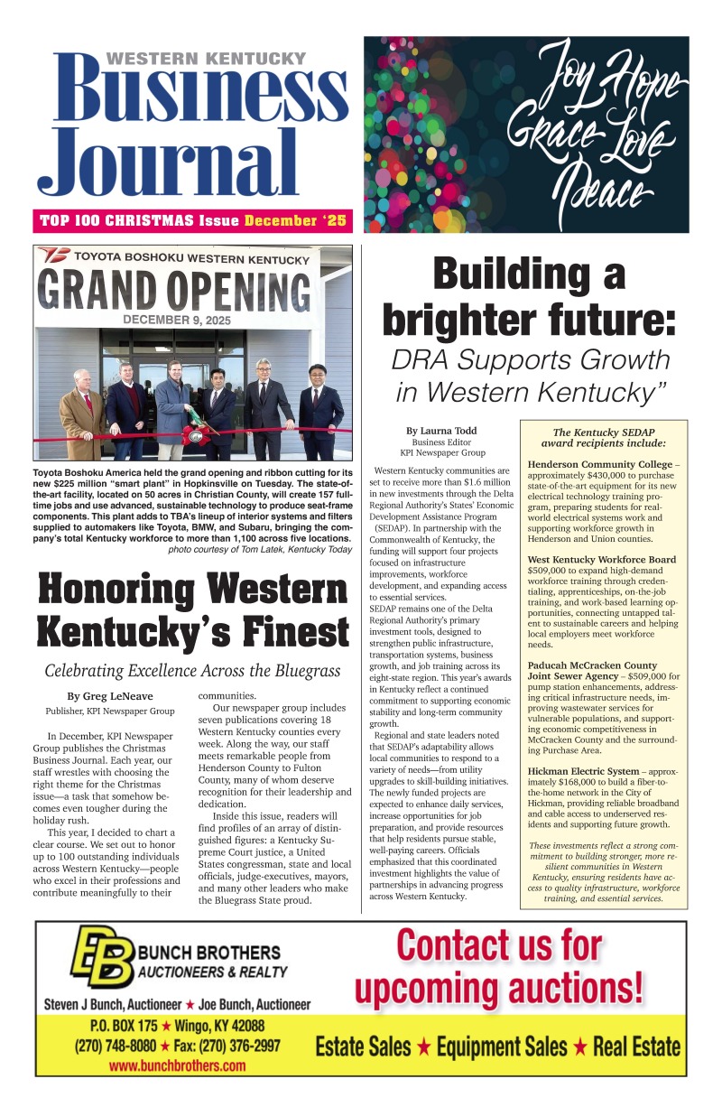 Western Kentucky Business Journal December  2025