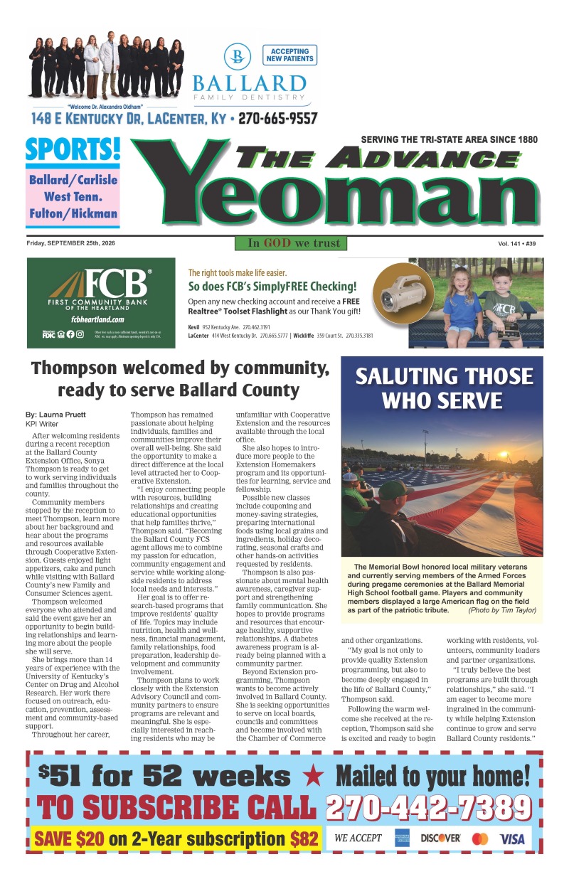 Advance Yeoman 9-25-26
